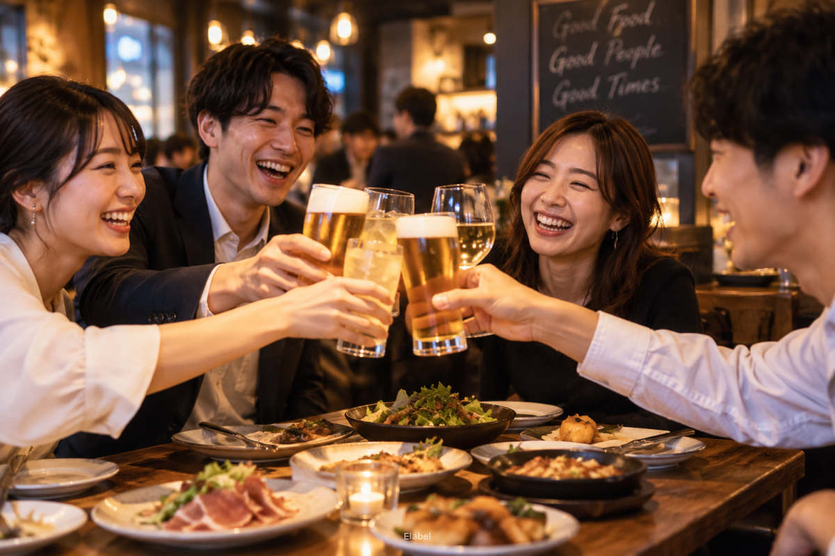 仕事終わりに乾杯